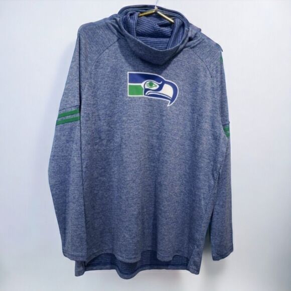 Seahawks Nike NFL Apparel Cowl Neck Sweatshirt - Picture 2 of 7